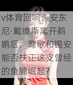 v体育回响：安东尼·戴维斯离开鹈鹕后，莺歌和锡安能否扶正这支曾经的鱼腩崛起？